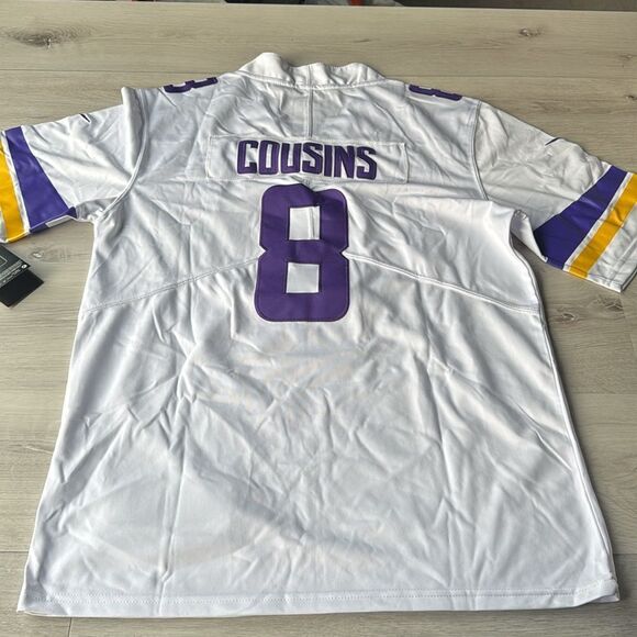 Nike NFL Kirk Cousins White Minnesota Vikings Player Game Jersey S nwt - Picture 6 of 6